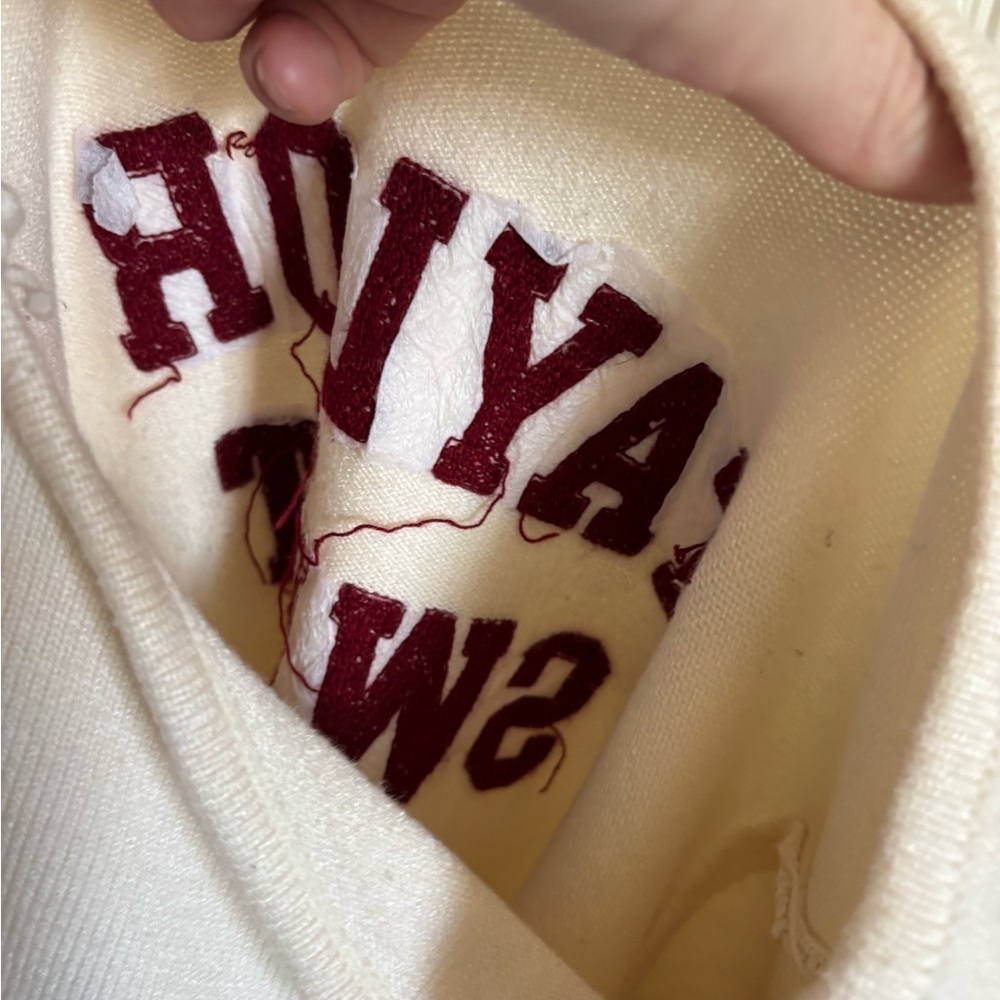 Taylor Swift Collegiate Varsity Crewneck Sweater white red / burgundy size XS - Picture 8 of 8